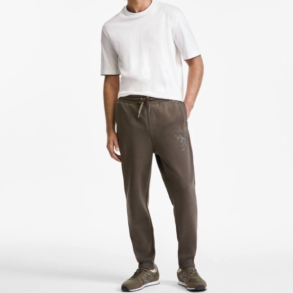 Armani Exchange Other - A|X Armani Exchange Men's Regular-Fit Eagle Logo Black Olive Joggers ~ Size M
